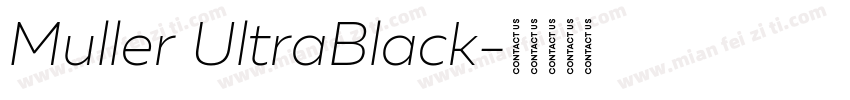 Muller UltraBlack字体转换
